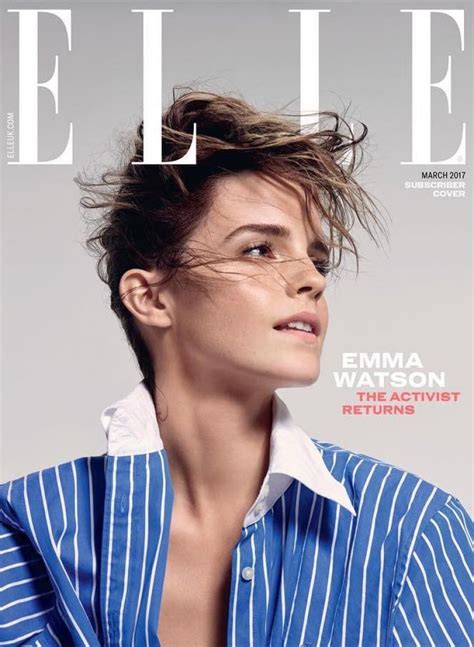 Emma Watson Elle Uk March 2017 Cover And Photos