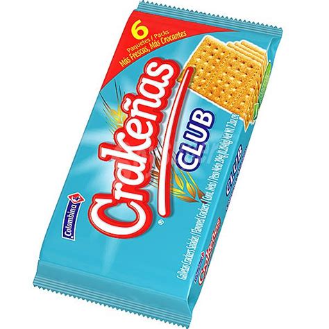 Colombina Crackeñas Club crackers 6 unidades paquete 204 g 6 unidades