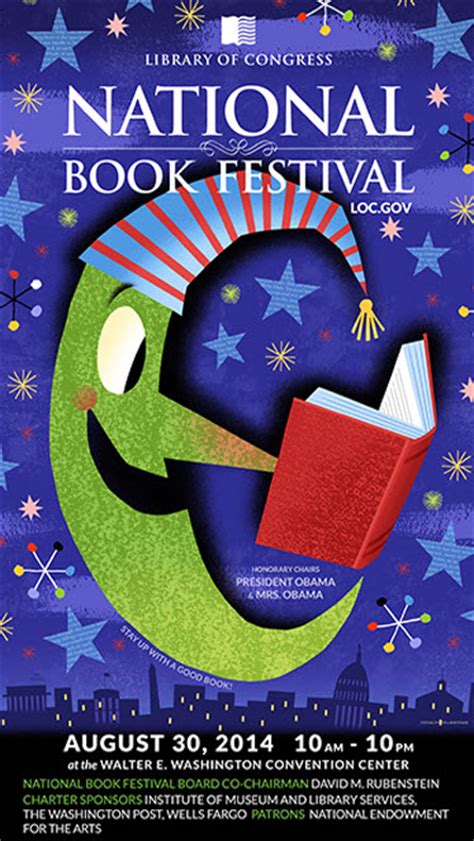 2014 National Book Festival Poster Created By Bob Staake