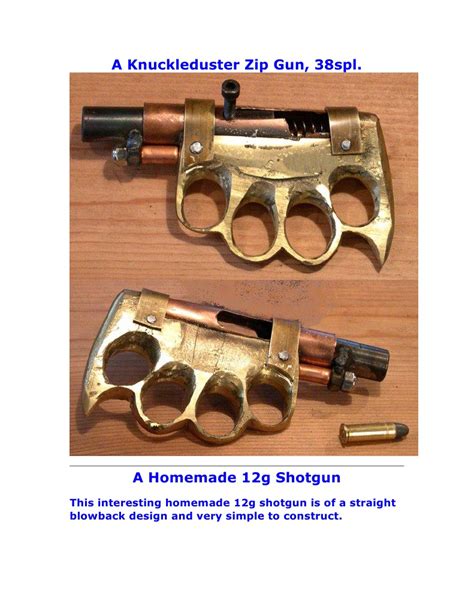 A Knuckle Duster Zip Gun Tools Military Technology