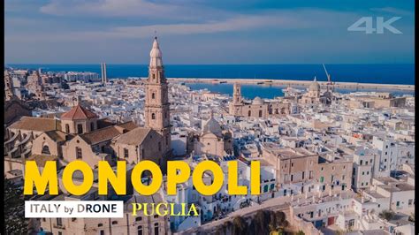 Monopoli Italia Puglia Italy By Drone K Footage Youtube