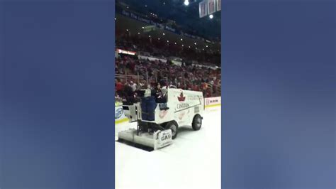 Lucky Girl Riding Zamboni At A Detroit Red Wings Game Youtube