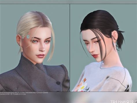 The Sims Resource Female Hair G18