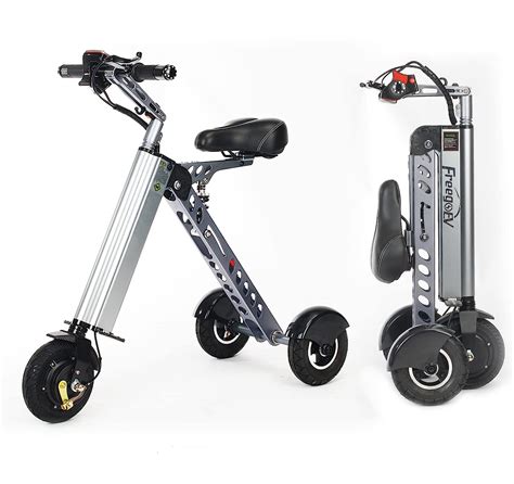 Amazon Com Freegoev Folding Mini Electric Tricycle Scooter For Adults
