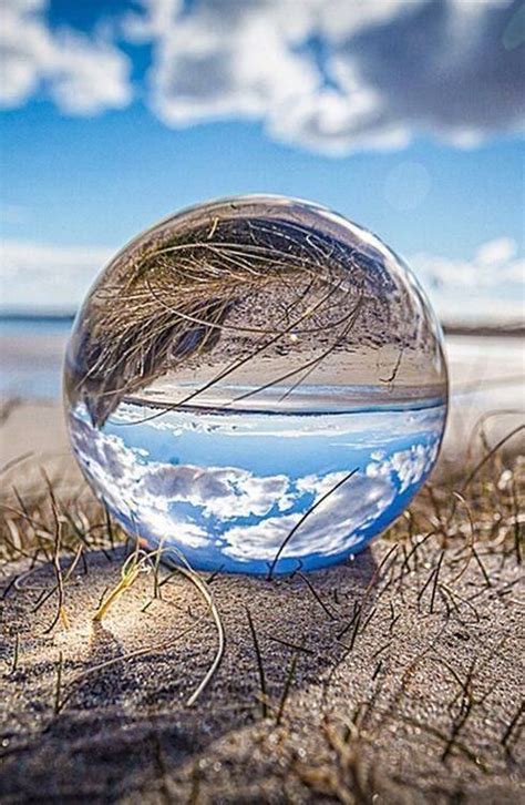 Reflection Glass Ball Sieht Einfach Umwerfend Aus Atemberaubend