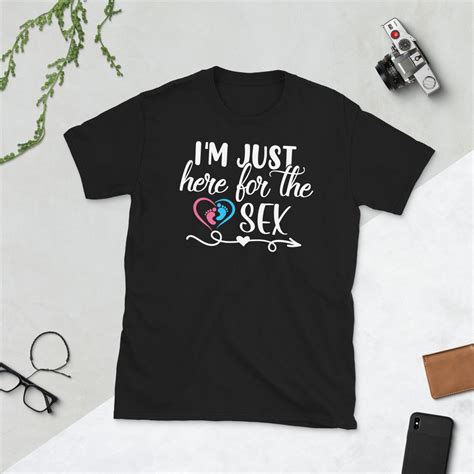 Im Just Here For The Sex Funny Gender Reveal Party Etsy