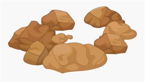 Rock Stone Cartoon A Animated Stones Png Free Transparent Clipart