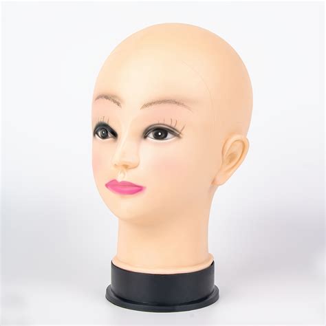 Bald Mannequin Head With Eyelashes Female Wig Head Professional