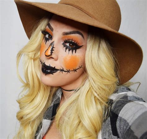 Be Glamorous By Lindsay Easy Cute Scarecrow Makeup Tutorial And