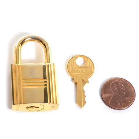 Hermes Cadena Lock And Key Set Gold 78438