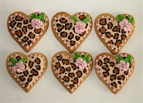 Leopard Print Cookies Birthday Cookies Leopard Print Cupcakes Wild