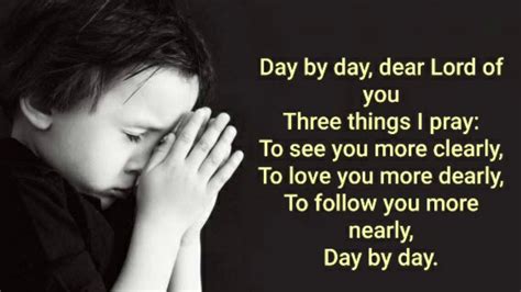 Day By Day Dear Lord Of You Three Things I Pray Sunday School Song