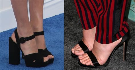 Margot Robbies Pretty Feet In Jimmy Choo And Prada Heels
