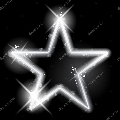 Silver Star Glowing Stock Vector By ©gubh83 34709019