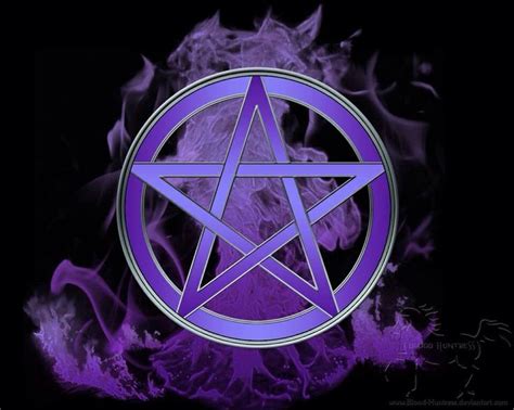 Purple Pentacle Occult Symbols Wiccan Wallpaper Wicca
