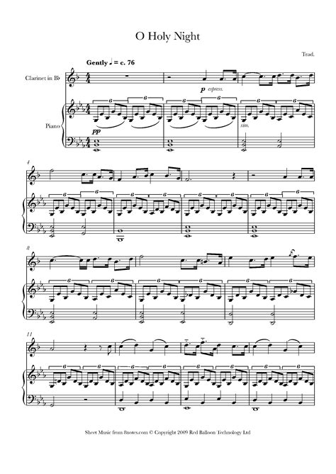 Free easy clarinet sheet music with piano accompaniment. 14 Easy Clarinet Solos That Sound Amazing (with links to ...