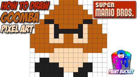 How To Make Goomba From Super Mario Bros Pixel Art My XXX Hot Girl
