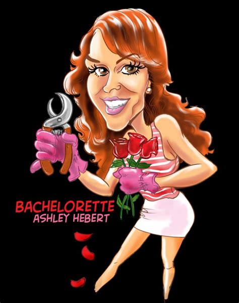 Bachelorette Caricature Ashley Hebert Cartoon Cartoon