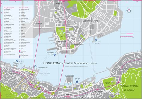 Hong Kong Central And Kowloon This Map Cover The Most Important Areas