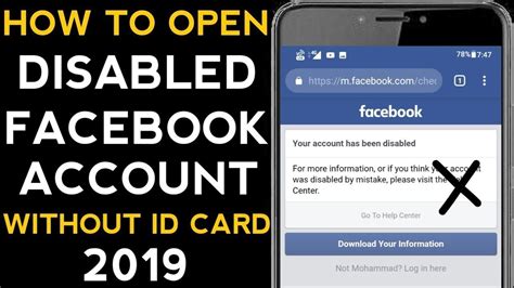 You can then go to the faq: How to recover disabled Facebook account without id 2019 ...