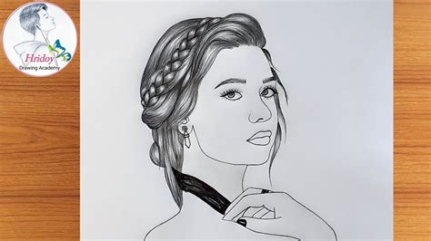 Girl Face Drawing Girl Drawing Easy Ponytail Hair How To Draw A