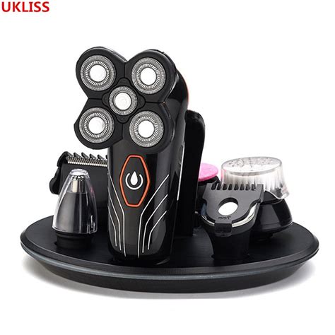 Electric Shaver Bald Head Shaver 5 In 1 Mens Grooming Set Wetdry