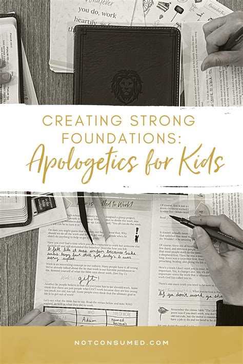 How To Create Strong Foundations Apologetics For Kids