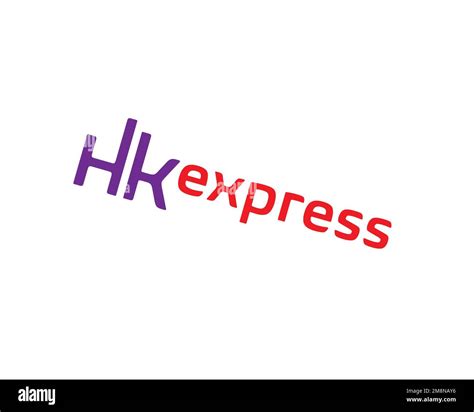 Hk Express Rotated Logo White Background B Stock Photo Alamy