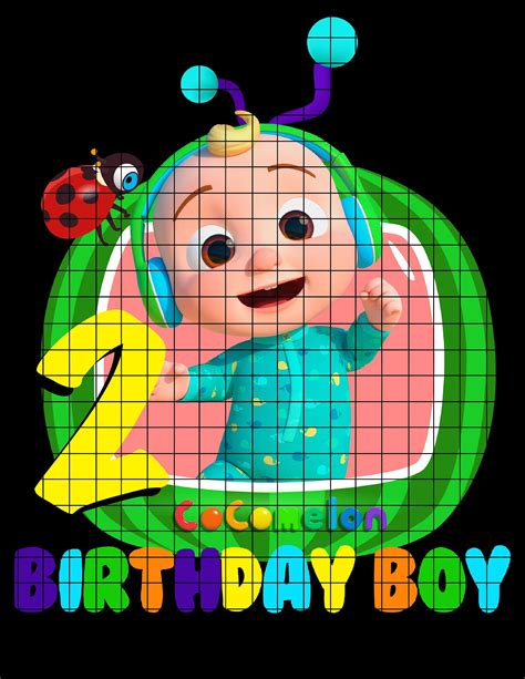 Cocomelon Birthday Boy Png 2 Cocomelon 2nd Birthday Logo Png Etsy