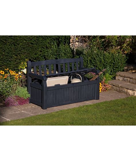 By signing up you agree to receive news and special offers from keter. Buy Keter Eden Bench 265L Garden Storage Box - Grey ...
