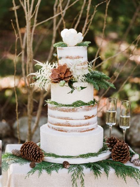 20 Crazy Gorgeous Winter Wedding Cakes Southbound Bride