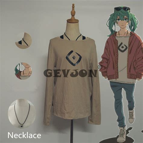 Vocaloid Miku Costume Sand Planet Anime Singer Cosplay Jacket T Shirt