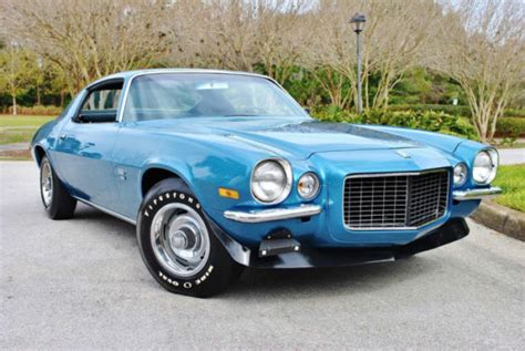 Mulsanne Blue 4 Speed Restored 1970 Chevrolet Camaro Rsss 396 Bring