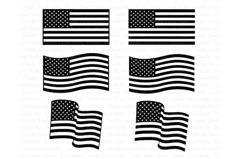 Distressed American Flag Svg