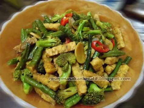 Lihat juga resep kangkung tumis telor asin enak lainnya. RESEP TUMIS KACANG PANJANG TEMPE BROKOLI - Aneka Resep ...