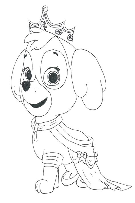 Paw Patrol Everest Coloring Page At Free Printable