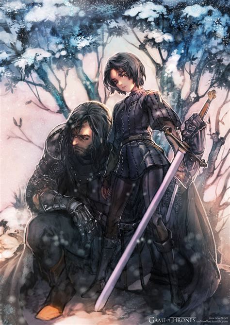 Arya Stark And Sandor Clegane A Song Of Ice And Fire And More Drawn