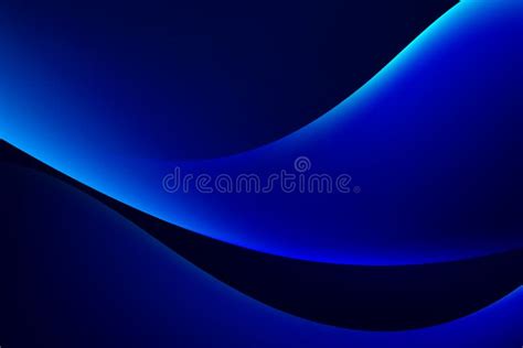 Abstract Light Blue Curve Graphic On Dark Background Stock Vector