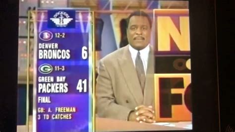 Nfl On Fox 1996 Week 15 Halftime Youtube
