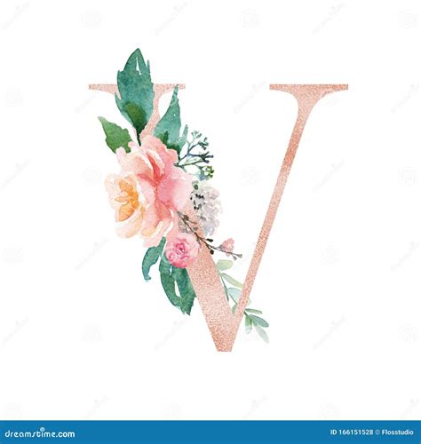 Flores Com A Letra V