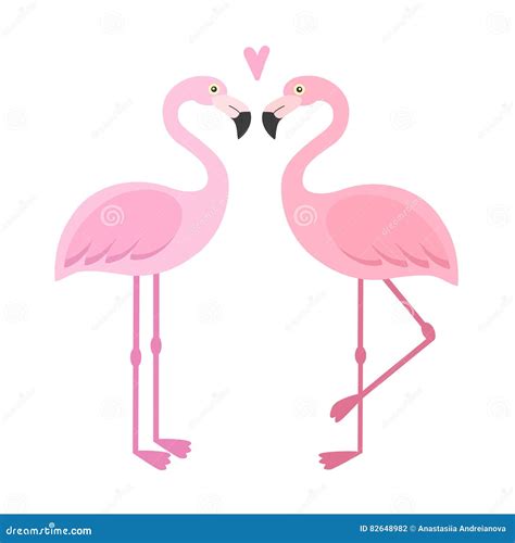Pink Flamingos Vector Illustration Isolated Decorative Design Elements