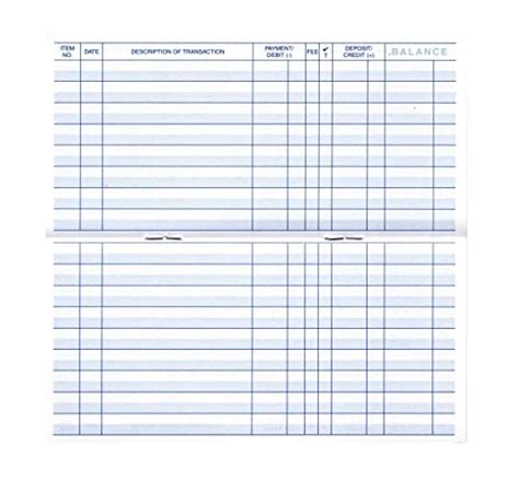 Checkbook Registers 23 24 25 Calendars For Personal Checkbook