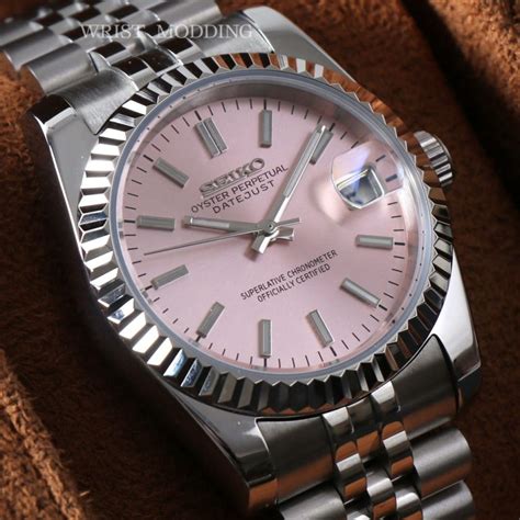 Seiko Datejust Pink Dial Mod