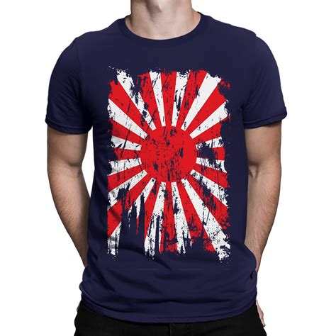 Apparel Distressed Japan Rising Sun Flag S T Shirt | Zelite