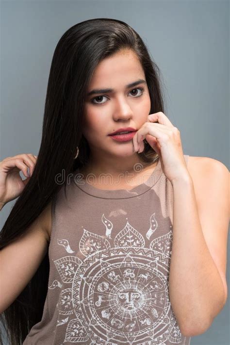 Teen Hispanic Female Model Stock Photo Image Of Teen 117282760