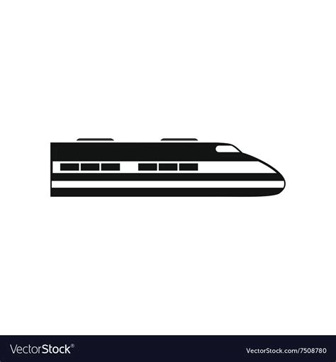 High Speed Train Icon Royalty Free Vector Image