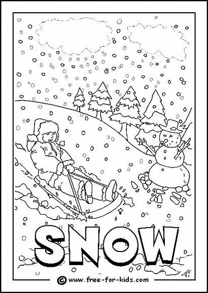 Weather Coloring Pages Colouring Wind Cold Snowy
