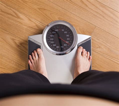 Measuring Her Weight Stock Image Image Of View Care 13854149