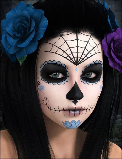 Image Result For Half Face Catrina Makeup Sugar Skull Halloween