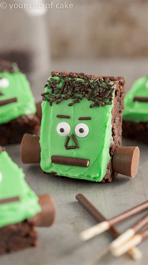 Frankenstein Brownies That Are Almost Too Cute To Eat Your Cup Of Cake